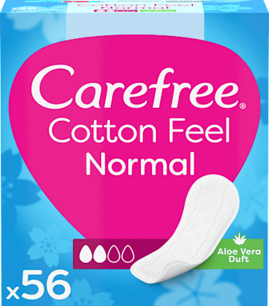 Cotton Feel Normal inlegkruisjes met aloë vera-geur, 56 stuks