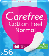 Cotton Feel Normal inlegkruisjes met aloë vera-geur, 56 stuks