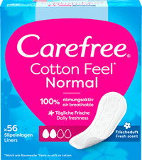 Cotton Feel Normal inlegkruisjes met frisse geur, 56 stuks