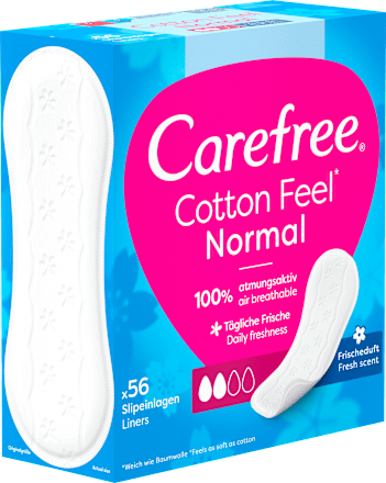 Slipeinlagen Cotton Feel Normal mit Frischeduft, 56 St