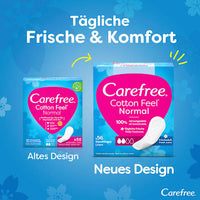 Cotton Feel Normal inlegkruisjes met frisse geur, 56 stuks