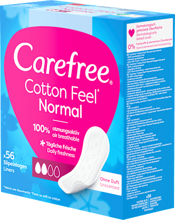 Cotton Feel Normal ongeparfumeerde inlegkruisjes, 56 stuks