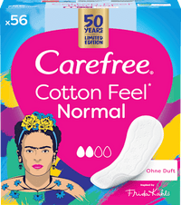 Serviettes hygiéniques avec protège-slips Cotton Feel Normal sans parfum, 56 unités