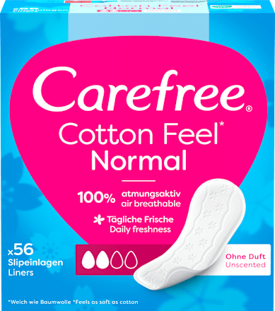 Cotton Feel Normal ongeparfumeerde inlegkruisjes, 56 stuks