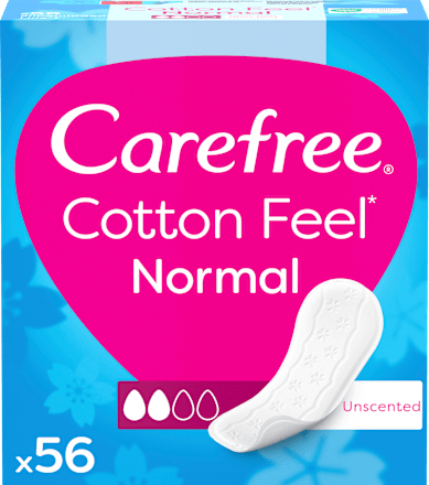 Cotton Feel Normal ongeparfumeerde inlegkruisjes, 56 stuks