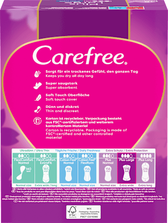 Inlegkruisjes Plus Groot met frisse geur, 48 stuks