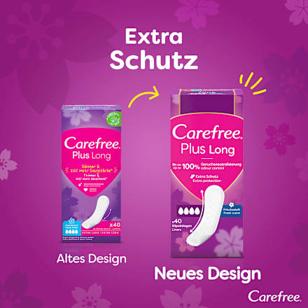 Slipeinlagen Plus Long mit Frischeduft, 40 St