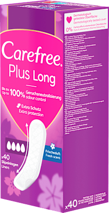 Inlegkruisjes Plus Long met frisse geur, 40 stuks
