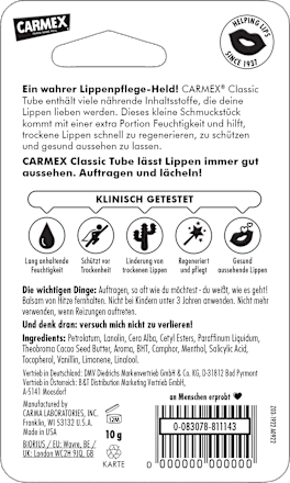 Lipverzorging Classic Tube, 10 g