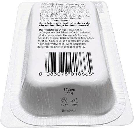 Lipverzorging Minis SPF 15 (3x5g), 15 g