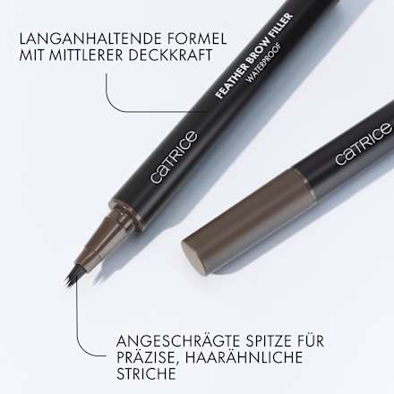Augenbrauenstift Feather Brow Filler Waterproof 010 Ash Brown, 0,5 ml