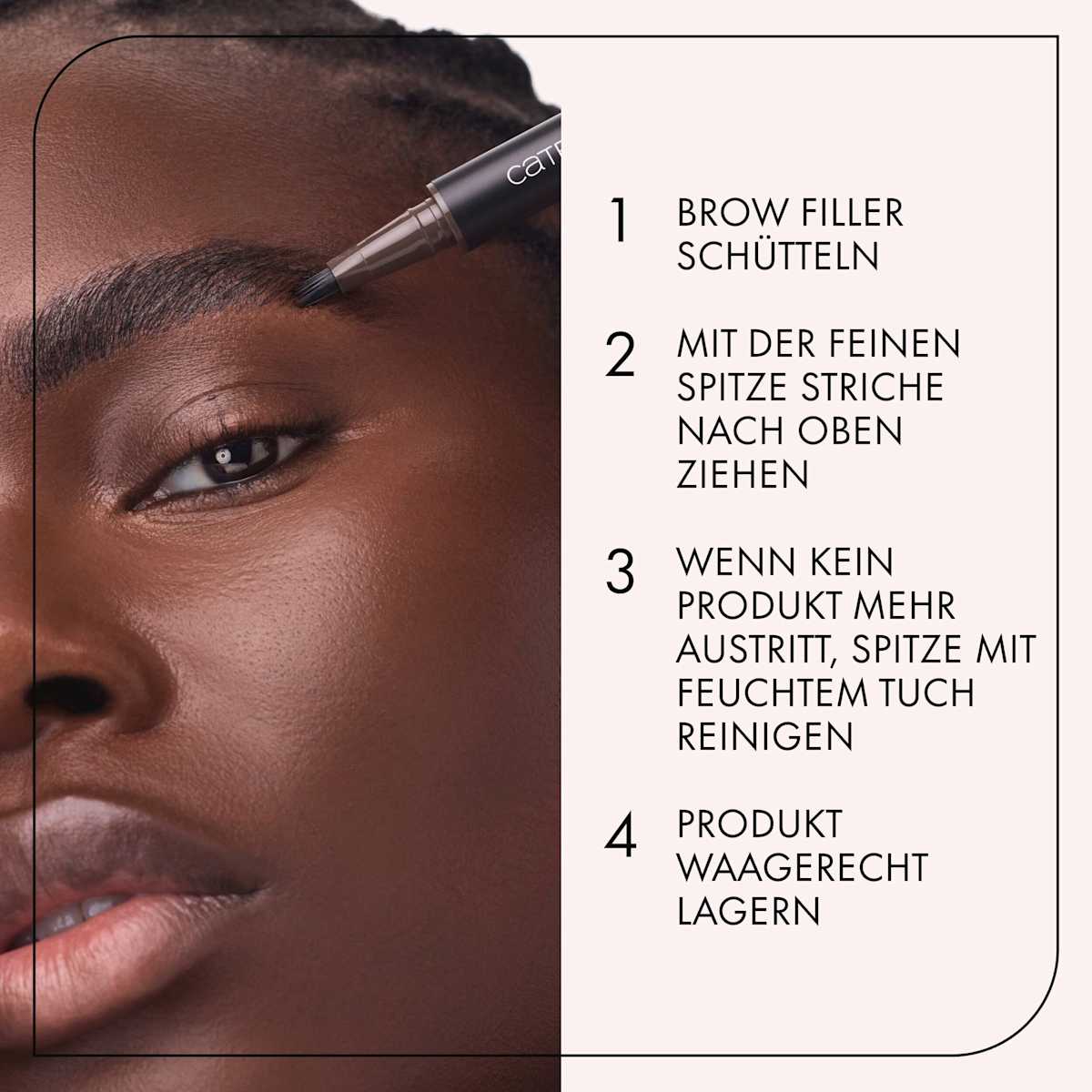 CATRICE Crayon à sourcils Feather Brow Filler Waterproof 010 Ash Brown, 0,5 ml