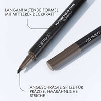 Augenbrauenstift Feather Brow Filler Waterproof 030 Soft Black, 0,5 ml