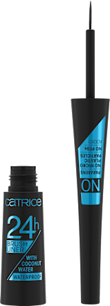 Eyeliner 24h Brush Liner Waterproof 010 Ultra Black, 3 ml