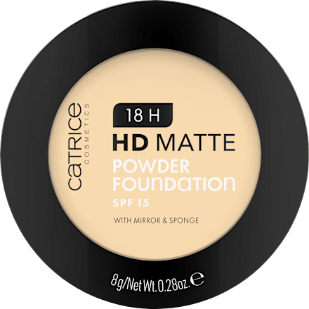Foundation 18H HD Matte 010W, SPF 15, 8g