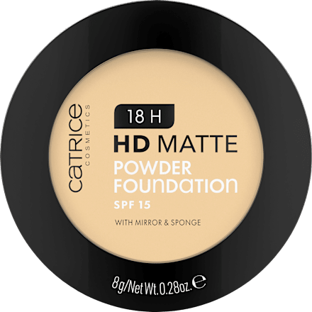 Foundation 18H HD Matte 020N, ​​​​SPF 15, 8 g