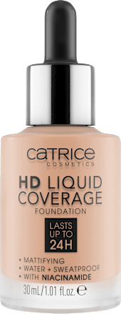 Foundation Liquid HD Coverage 20 Rose Beige, 30 ml