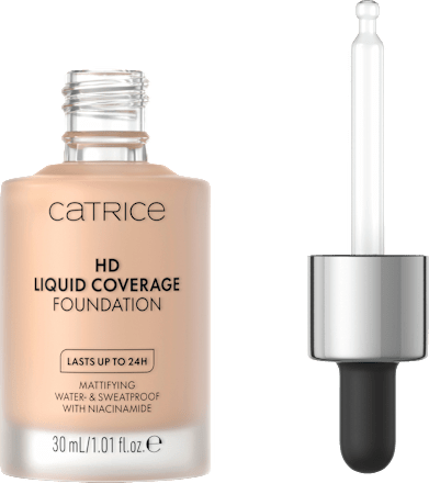 Foundation Liquid HD Coverage 20 Rose Beige, 30 ml