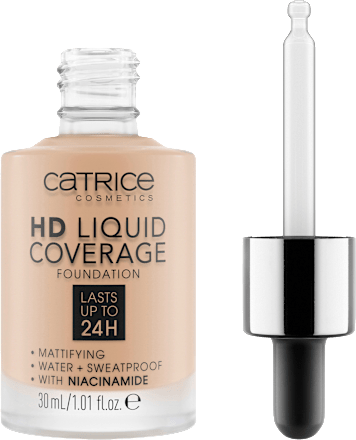 Foundation Liquid HD Coverage 30 Sand Beige, 30 ml CATRICE