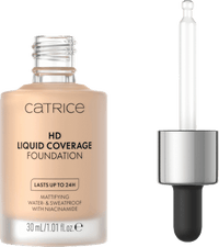 Foundation Liquid HD Coverage 30 Sand Beige, 30 ml