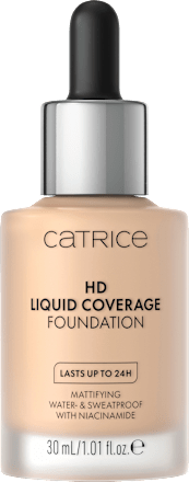 Foundation Liquid HD Coverage 30 Sand Beige, 30 ml
