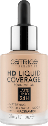Foundation Liquid HD Coverage 30 Sand Beige, 30 ml