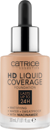 Foundation Liquid HD Coverage 40 Warm Beige, 30 ml
