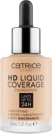 Foundation Liquid HD Coverage Waterproof 008 Fair Beige, 30 ml