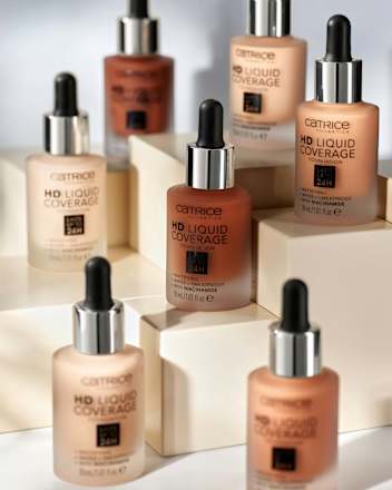 Foundation Liquid HD Coverage Waterproof 032 Nude Beige, 30 ml