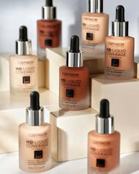 Foundation Liquid HD Coverage Waterproof 032 Nude Beige, 30 ml