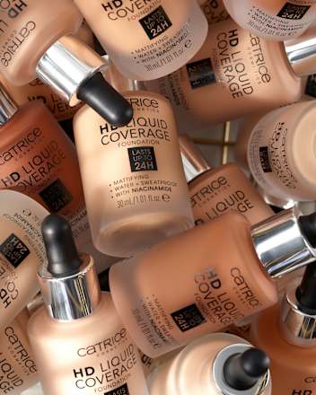 Foundation Liquid HD Coverage Waterproof 032 Nude Beige, 30 ml