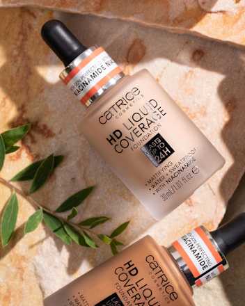 Foundation Liquid HD Coverage Waterproof 032 Nude Beige, 30 ml