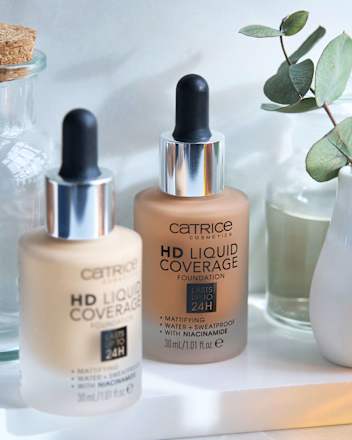 Foundation Liquid HD Coverage Waterproof 032 Nude Beige, 30 ml