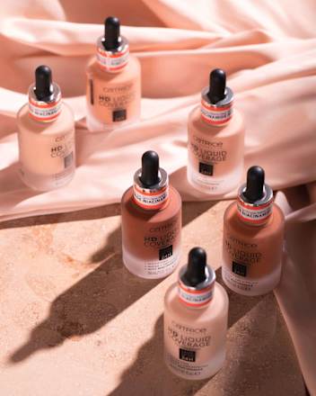 Foundation Liquid HD Coverage Waterproof 035 Natural Beige, 30 ml