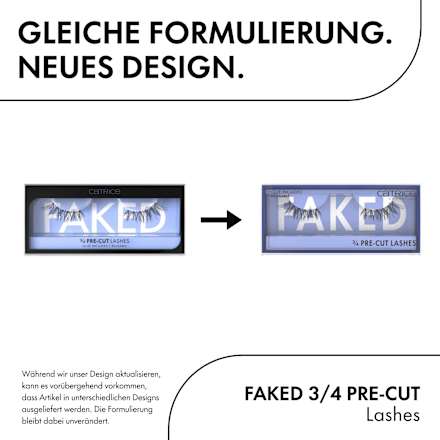 Künstliche Wimpern Faked 3/4 Pre-Cut (1 Paar), 1 St