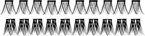 Künstliche Wimpern Set Faked Volume Cluster Lashes, 1 St