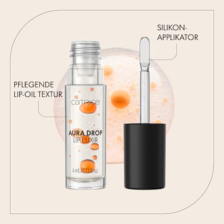 Lipgloss Aura Drop Lip Elixir 010 Sparkle Served, 4 ml