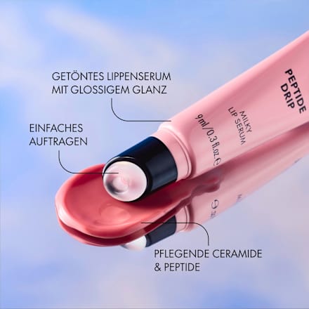 Lippenserum Glass Cloud Peptide Drip Milky Lip Serum C020 Feelin´ Peachy, 9 ml