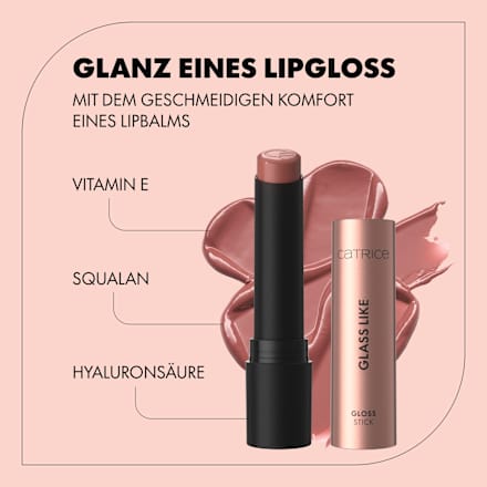Lippenstift Glass Like Gloss Stick 040 Red Carpet Game, 3 g