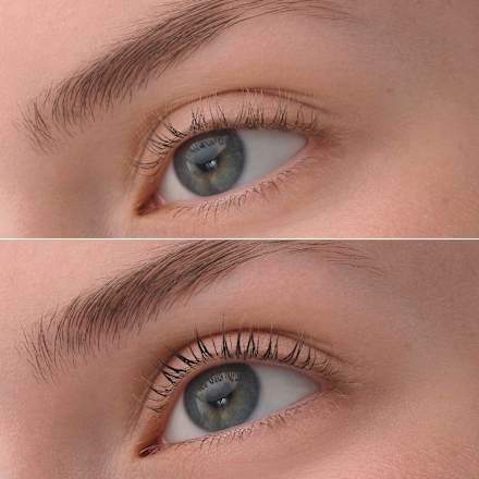 Mascara Glam & Doll Curl Freeze Lash Sculpt Gel 010 Transparent Black, 9,5 ml