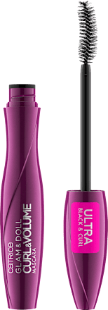 Mascara Glam &amp; Doll Krul &amp; Volume 010 Zwart, 10 ml