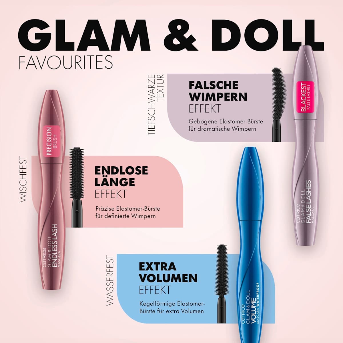 Mascara Glam &amp; Doll Endless Lash, 10 ml