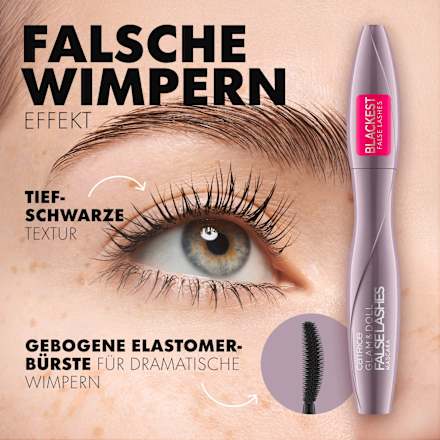 Mascara Glam & Doll False Lashes 010 Black, 9,5 ml