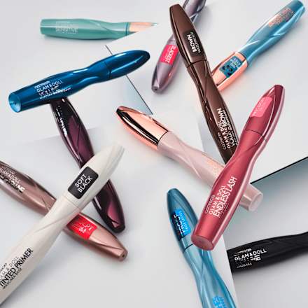 Mascara Glam &amp; Doll Volume Waterproof 010 Zwart, 10 ml