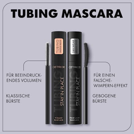 Mascara Tubing Stay In Place False Lash 010 No Panda Black, 11 ml