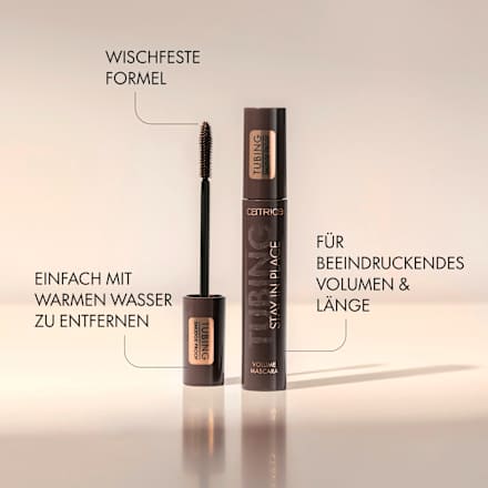 Mascara Tubing Stay In Place Volume 010 Panda-Proof Black, 11 ml