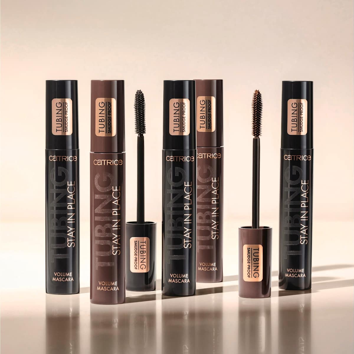 CATRICE Mascara Tubing Stay In Place Volume 020 Panda-Proof Brown, 11 ml