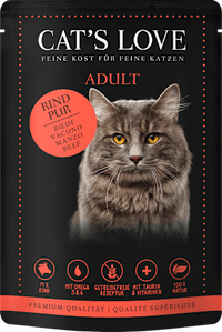 Nat kattenvoer puur rundvlees in gelei, 85 g