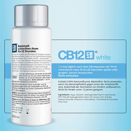 Mundspülung White, 500 ml CB12