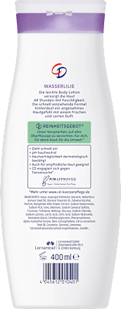 Bodylotion Wasserlilie, 400 ml